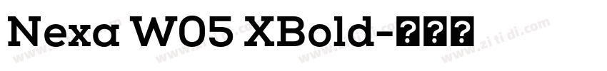 Nexa W05 XBold字体转换